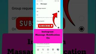 🤔❓👇Instagram ke message notification kaise Band kare  How to turn off instagram notifications [upl. by Siravrat]