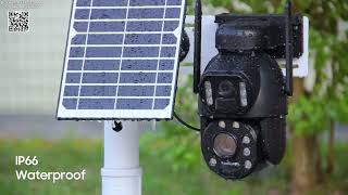 4K 8MP Solar Powered Camera Night Vision Review Aliexpress [upl. by Yorle]