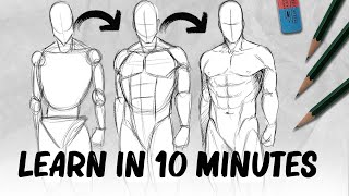 Ill teach you drawing bodies in 10 minutes Yes really  DrawlikeaSir [upl. by Kappel]