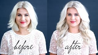 HOW TO Blend Hair Extensions With Short Hair Tutorial  Milabu [upl. by Ahsitahs]