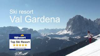 Ski resort Val Gardena  wwwskiresortinfo [upl. by Jo Ann]