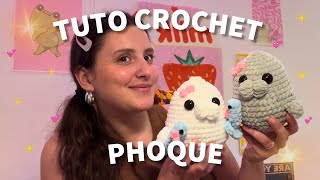 TUTO PHOQUE AU CROCHET AMIGURUMI FACILE  SEAL FRENCH CROCHET TUTORIAL AMIGURUMI EASY ✨🦭 [upl. by Nnhoj]