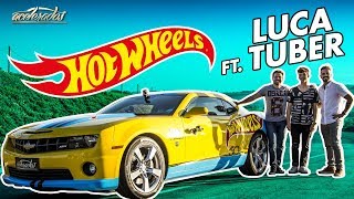 BRINCADEIRA DE GENTE GRANDE HOT WHEELS CAMARO DE LADO NA PISTA  ESPECIAL 217 FT LUCA TUBER [upl. by Anaiv]