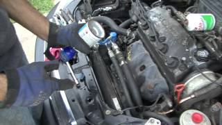 Honda How To Civic AC compressor and charging [upl. by Ayo]