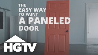 How to Paint a Paneled Door  HGTV [upl. by Cecil623]