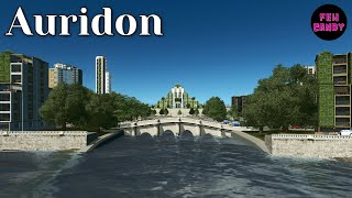 How to Design A BEAUTIFUL Canal Network with Green Cities amp Quays in Cities Skylines  Auridon [upl. by Sadoff]