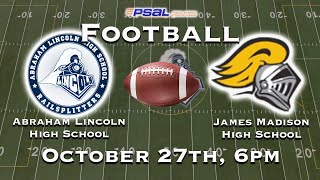 Lincoln Football vs James Madison [upl. by Vershen]