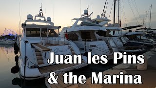 Juan les Pins food and the Marina [upl. by Kcirddet]