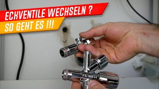 Eckventil austauschen Kombi Eckventil montieren Aquastop Eckfix Handwerkskönig [upl. by Kreindler]