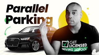 Parallel Parking Manoeuvre with Reference Points  Driving Tutorial  Updated 2023 [upl. by Colbye]