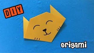 😺 FAI DA TE LAVORETTI GATTO 😺 Lavoretti con la carta  Origami FACILI [upl. by Eerehc]