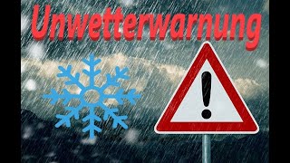 Amtliche Unwetterwarnung für Bayern [upl. by Ennybor]