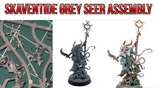 Assembling the Grey Seer for Skaventide Warhammer Age of Sigmar Skaven Army [upl. by Aihtenak]