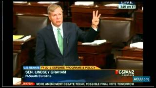 Sen Lindsey Graham on the NDAA Indefinite Detention of American Citizens [upl. by Barcus]