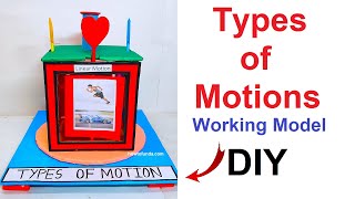 types of motion working model physics science project  inspire award diy  howtofunda craftpiller​ [upl. by Lesya493]