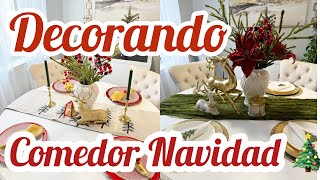 Decoración para el comedor Navidad Cómo Decorar tu comedor [upl. by Anaujnas178]