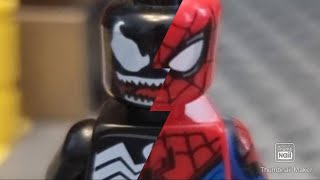 Lego SpiderMan vs Venom Stop Motion Ft Edbound [upl. by Arramat]