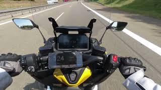 Yamaha TMAX 2022 0  150 kmh  Top Speed GPS Autobahn [upl. by Nodnelg]