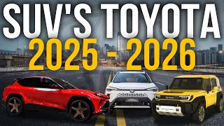 TOP 4 MEJORES NUEVOS SUV s de TOYOTA 2025  2026  RECIEN REVELADAS [upl. by Debbra]