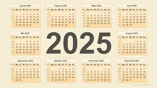 Kalender 2025 [upl. by Huff467]