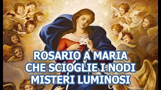 Rosario a Maria che scioglie i nodi  Misteri Luminosi [upl. by Aruabea]