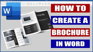 How to Design a Brochure in Word  Microsoft Word Tutorials [upl. by Madea]