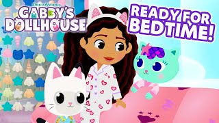 Calming Compilation 😴 Getting Ready for Bed in the Dollhouse  GABBYS DOLLHOUSE [upl. by Margreta]