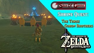 Legend Of Zelda BOTW Shrine Quest  3 Goron Brothers [upl. by Whitson]