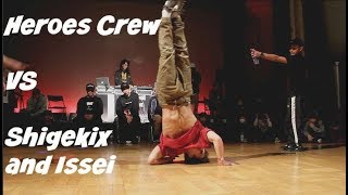 Bboy Issei and Shigekix vs Bboy Kaku and Hayato 1 Top 4 Battle of the night Full Throttle 2018 [upl. by Peppard]