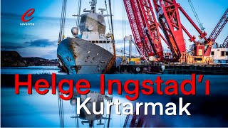 Norveç fırkateyni Helge Ingstadin kurtarma görüntüleri yayınlandı [upl. by Llednik]