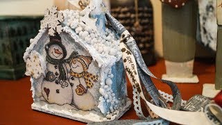 Decoupage Tutorial a Christmas Lucky Charm Χριστουγεννιάτικο Γούρι  DIY Craft by Debi [upl. by Witkin]