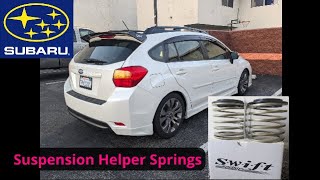 Helper Springs and coilover suspension  Subaru [upl. by Sarad]