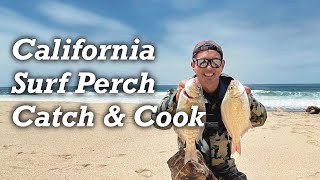 California Surf Perch  Catch amp Cook [upl. by Hepsoj]