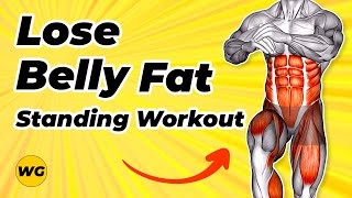 10 MIN Standing Abs Workout For Men Lose Belly Fat And Get 6 Pack At Home [upl. by Len609]