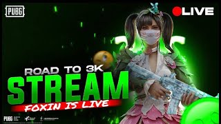 FOXIN IS LIVE ROAD TO 3K SUBSCRIBERS ✅  YOUTUBE FOXIN IS LIVE GRIND IN RANKPUSHING LOBBY [upl. by Adiana]