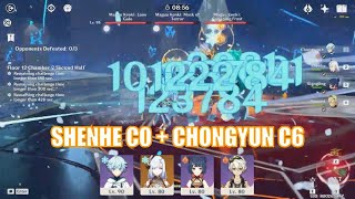 Shenhe C0 and Chongyun C6 reverse melt vs Maguu Kenki [upl. by Hedvige537]