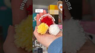 How to make pompoms using a FORK [upl. by Dajma153]