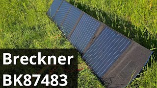 Breckner BK87483 Foldable 100W Solar Panel First usage 21W Light bulb DC Amp Clamp amp Watt meter [upl. by Anen568]