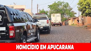 HOMEM É MORTO E OUTRO FICA FERIDO APÓS TIROTEIO DENTRO DE RESIDÊNCIA EM APUCARANA [upl. by Erny]