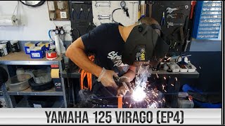 Yamaha 125 Virago EP4 Tôlerie et ponçagemise en peintureadmission [upl. by Orfield]