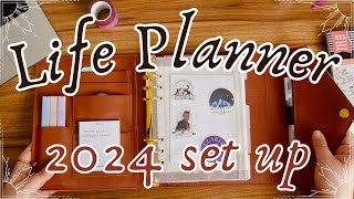 A5 RINGS BINDER LIFE PLANNER 2024 SET UP [upl. by Aramat754]