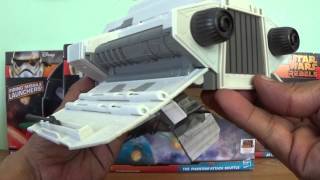 Star Wars Rebels The Phantom Attack Shuttle Toy Review [upl. by Ydnar]