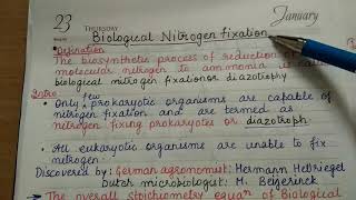 Nitrogen Fixation 2 Biological mechanism [upl. by Rosanna225]