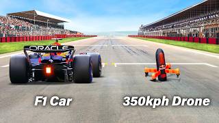 Worlds Fastest Camera Drone Vs F1 Car ft Max Verstappen [upl. by Ephrem]