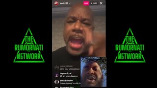 WACK 100 VS ROCSTAR 🤬 HEATED IG LIVE 🤯 [upl. by Mini]