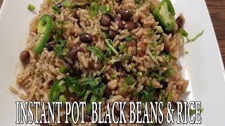 INSTANT POT BLACK BEANS amp RICE  VEGAN  Pressure Luck 101 [upl. by Maynord]