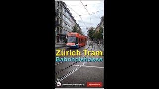 Cobra und Flexity Tram bei der Bahnhofstrasse in Zürich  shorts [upl. by Nnadroj]