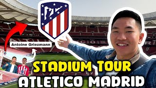 TIMBOI FOTO SAMA ANTOINE GRIEZMANN😱 STADIUM TOUR ATLETICO MADRID CIVITAS METROPOLITANO 🇪🇸 [upl. by Clay]