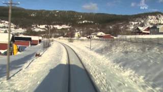 Cab Ride Norway  Trondheim  Bodø Winter Nordland Line [upl. by Savvas]