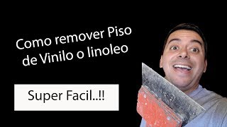 Cómo remover el suelos de vinilo y linóleo [upl. by Yoshiko]